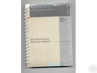 New hp agilent 8560E quick reference guide