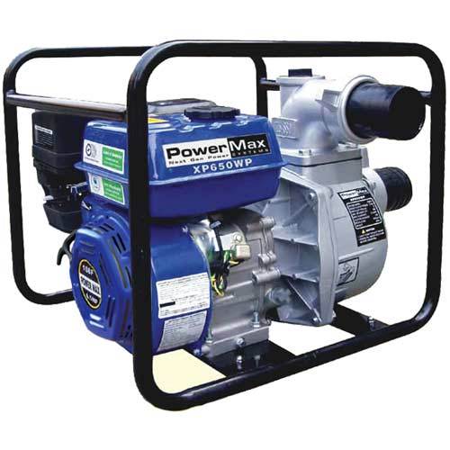 New powermax 4'' npt portable 9HP gas water trash pump 