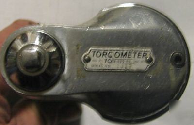 Snap-on 1/4DR torqometer tq s 050 fu 0 to 6 inch/lbs 