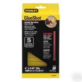 Stanley 30-pack 4-inch super strength glue sticks