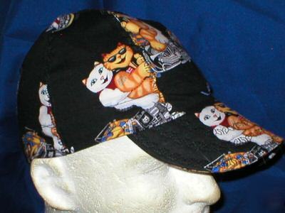 Welding biker hat hats cap caps cool cats