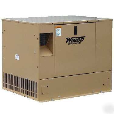 New 16HP winco 8000 watt backup generator- es 