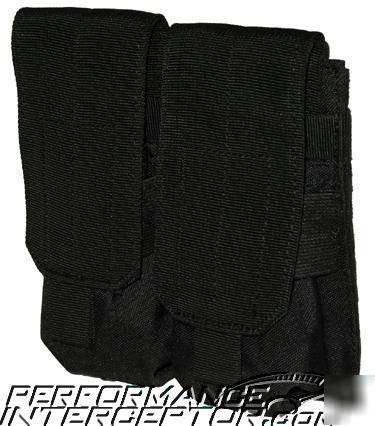 Police swat double rifle magazine pouch molle fits vest