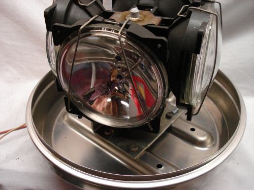 Gorgeous vintage sireno orange beacon 4 bulb rotating