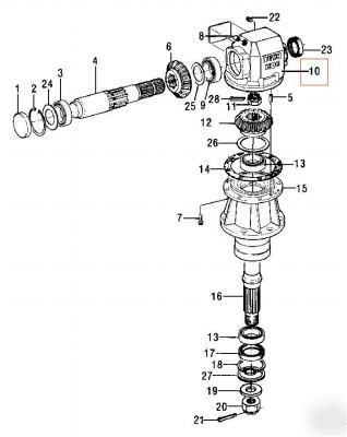 Bush hog gearbox housing flex p/n 70407 oem