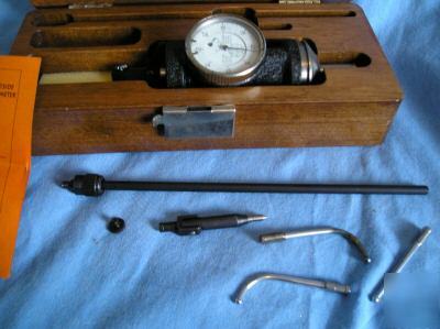 1950S 'blake' coax indicator /w case, feelers,bar ,tips