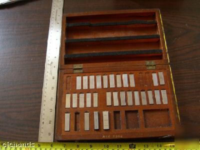 *29 pc* (usa) jansson, webber gage block sets 0.4000