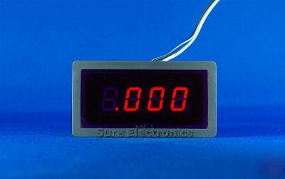 3Â½ digital red led ac 0~2A amp panel meter