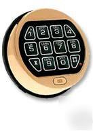 Electronic safe lock lagard brass gold digital keypad