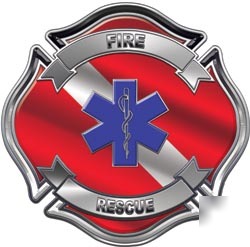 Firefighter decal reflective 12