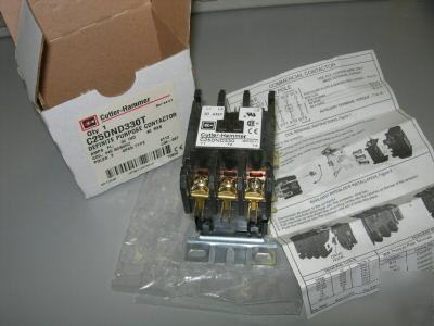 New cutler-hammer C25DND330T definite purpose contactor