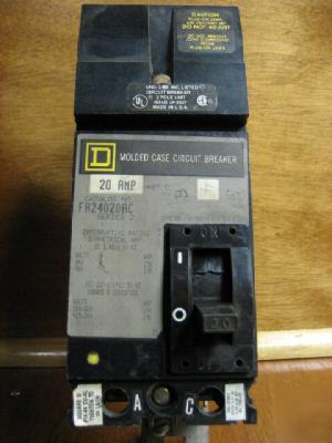 Square d i-line FA24020AC FA24020 20 amp 20AMP a 20A