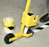 Safety aisle caution floor marking vinyl tape dispenser