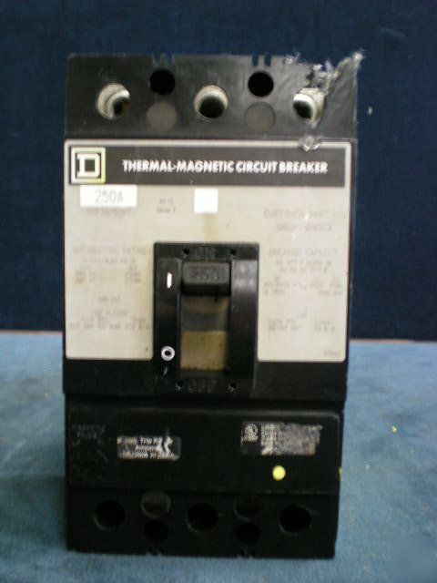 Square d thermal magnetic circuit breaker KCP3425OMT