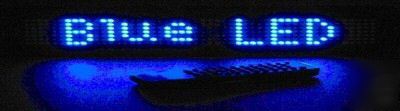 Ultra bright blue led programmable message sign no neon
