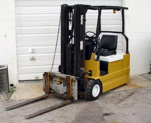 3500 lb,yale electric forklift,trible,s.s.,ps, 3 wheel 