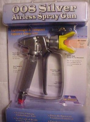 Airlessco 008 silver 4-finger airless spray gun deal 