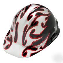 Jackson headturner razor / flames hardhat hard hat osha