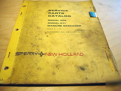 New holland 368 371 manure spreader parts manual nh