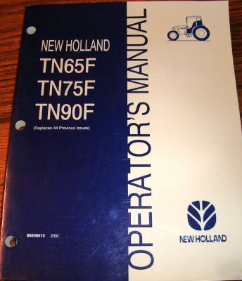 New holland TN65F to TN90F tractor operator's manual nh