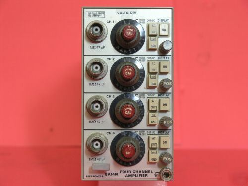 Tektronix 5A14N vertical amplifier, 4 trace plug-in.