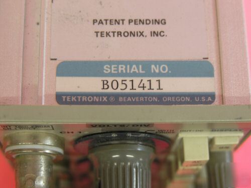 Tektronix 5A14N vertical amplifier, 4 trace plug-in.