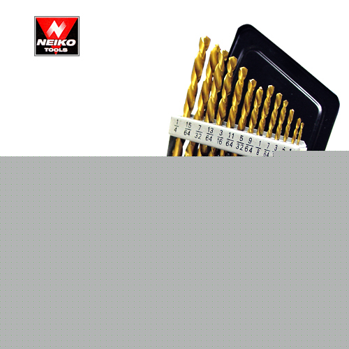 13 pc screw extractor titanium left hand drill bit set