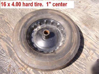 New 16 x 4.00 solid rotary mower tail wheel wagon tire