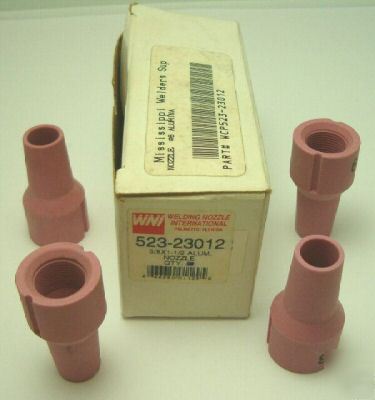 Weldcraft 523-23012 #6 alumina nozzle tig qty =4