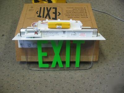 Hubbell prescolite no arrows led emergency exit sign