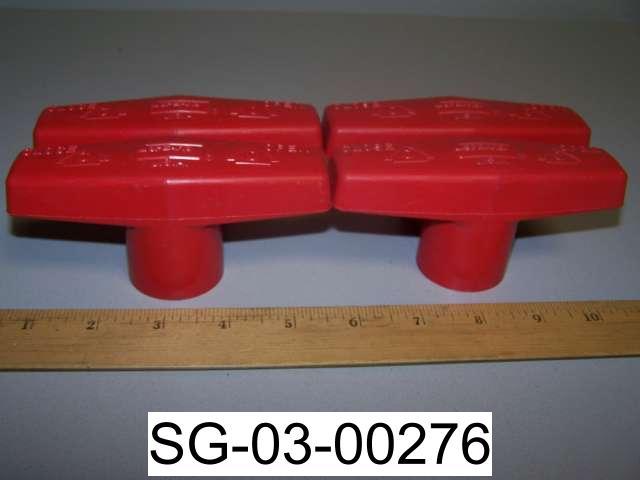 New spears ball valve replacement handles red (4) 