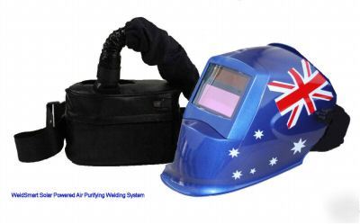 Weldsmart powered air purifying auto welding system