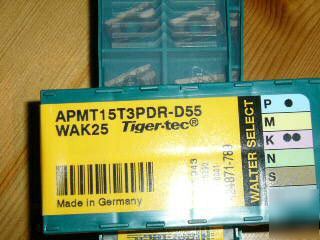 New 10 walter inserts apmt 15T3PDR - D55 WAK25