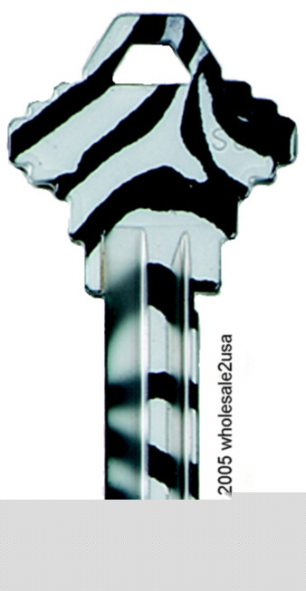 Schlage lock color key blank blanks SC1 - wild leopard