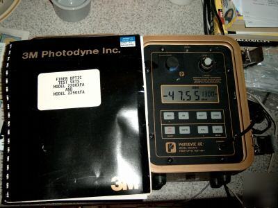  3M photodyne 2250XFA fiber optic test set 800-1800NM