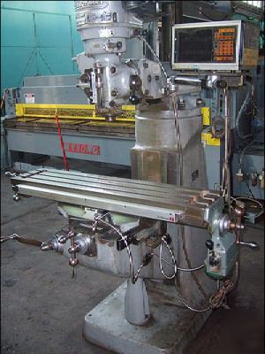 Bridgeport â€œjâ€ head vertical mill, dro, servo , 9