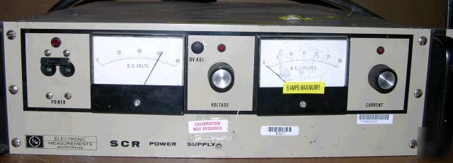 Electronic measurements SCR60-26 power supply