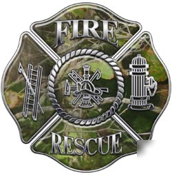 Firefighter decal reflective 2