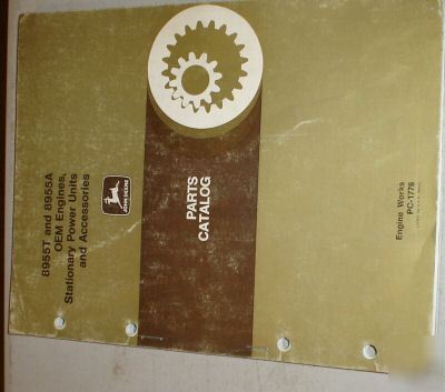 John deere 8955T 8955A engine parts book manual