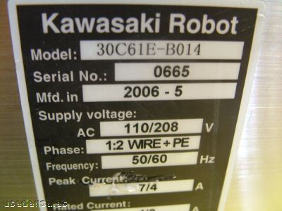 Kawasaki robot controller 30C61E-B014