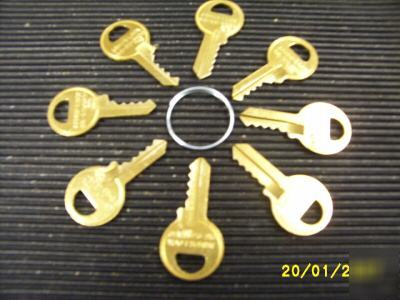 Locksmith space & depth keys master padlock M1 lot