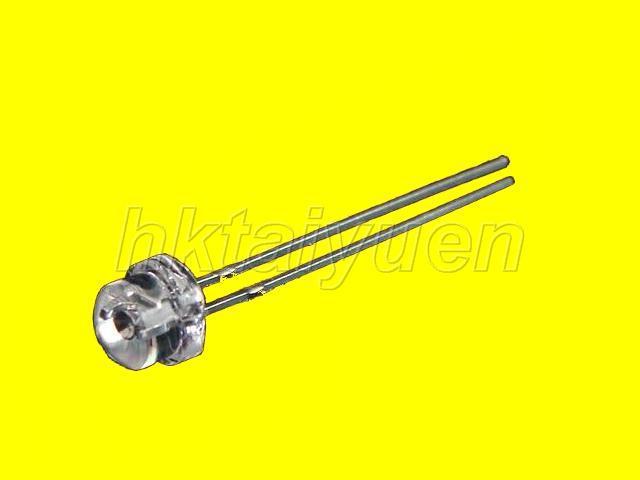 100X yellow 5MM wide angle straw hat led free resistors
