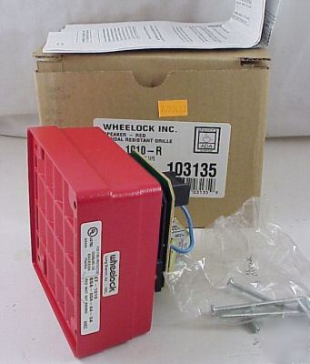 3 wheelock et-1010-r alarm speakers 94 db wall/ceil