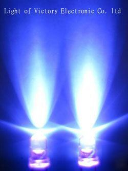 300P 3MM ultra violet uv led 3,000MCD + free resistors