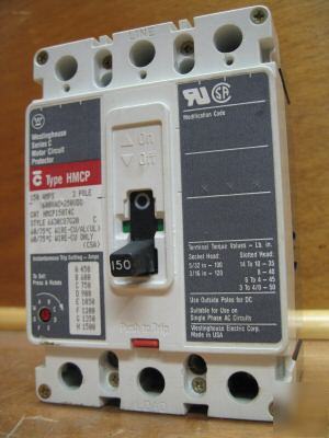 Ch cutler hammer westinghouse HMCP150T4C 150 amp 150A a