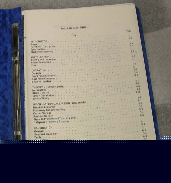 Dana 7030 instruction manual