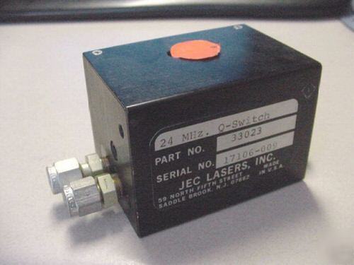 Jec 24 mhz q switch for laser marking,engraving,welding