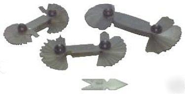 National 4-pc. screw pitch and radius gage set