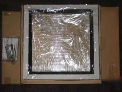Prescolite tampered prismatic glass & trim 11X11