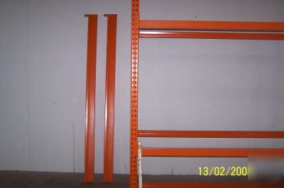 Steel warehouse racking 16 foot slightly used
